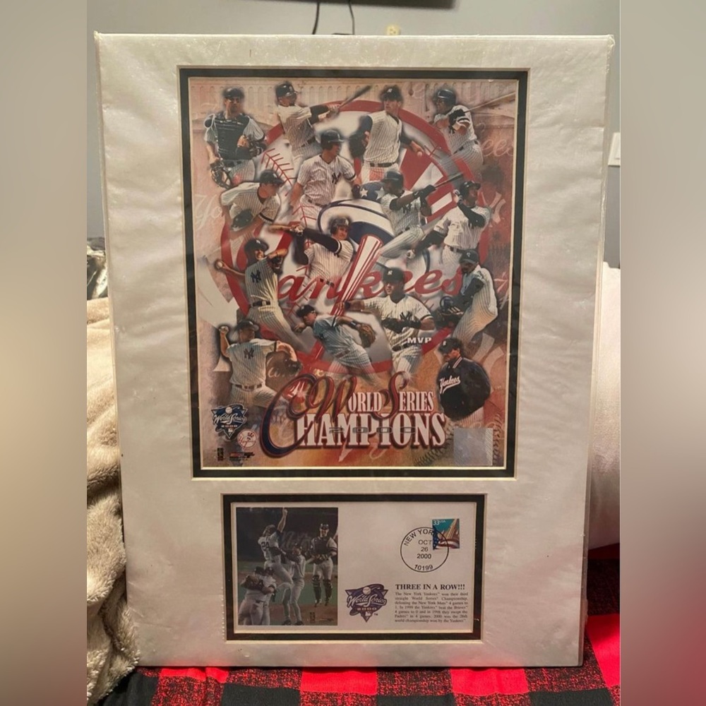 2000 New York Yankee World Series Photo & Stamp